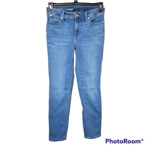 Talbots Flawless Slim Ankle Dark Wash Blue Denim Jeans Womens Size 4